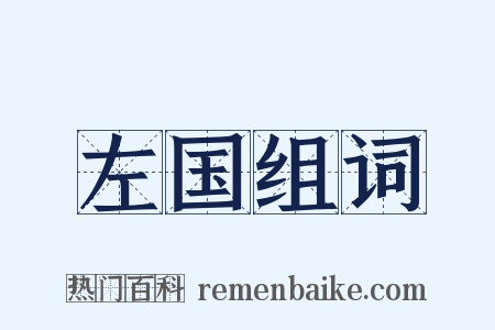 左国组词是什么意思的图片